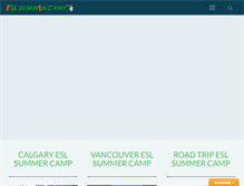 Tablet Screenshot of eslsummercamp.com